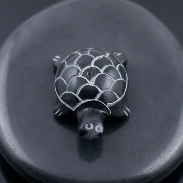 Narmada_Stone_Pooja_Black_Multicolor_Kachua_Turtle_Showpiece