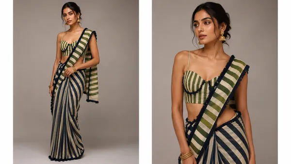 Trendy_Ethnic_Stripe_Saree_for_Festive_and_Daily_Wear