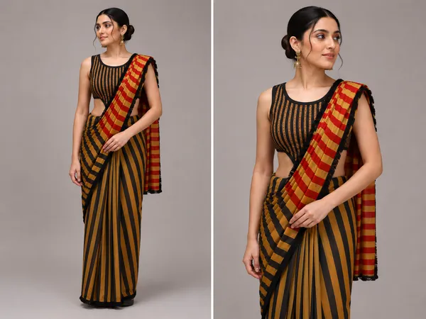 Women's_Designer_Striped_Saree_with_Unstitch_Blouse_Piece