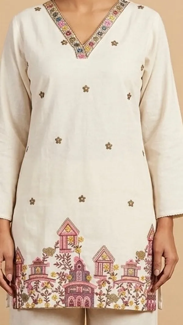 Ivory_Khadi_Straight_Embroidered_Kurta_Palazzo_Set_For_Women