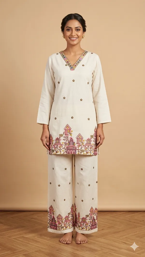 Ivory_Khadi_Straight_Embroidered_Kurta_Palazzo_Set_For_Women