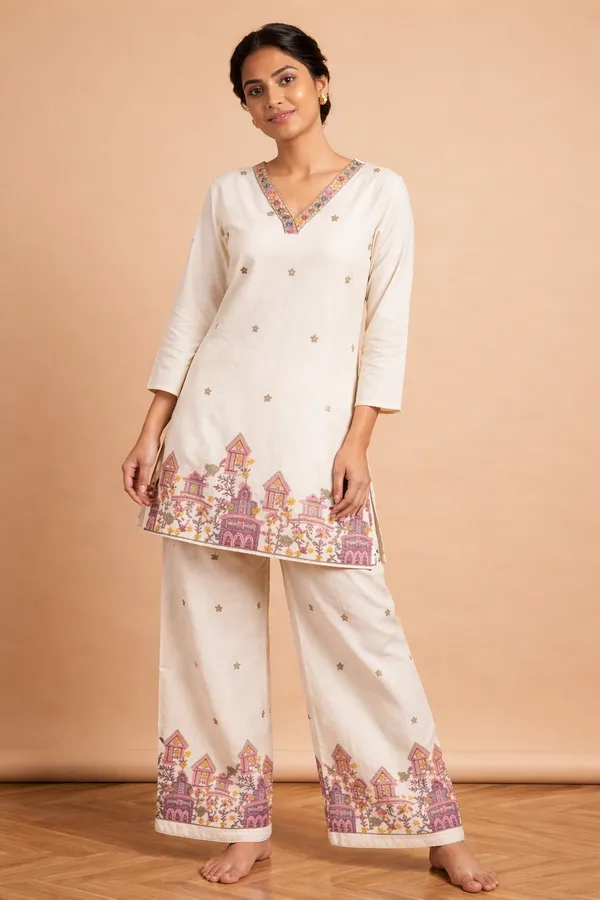 Ivory_Khadi_Straight_Embroidered_Kurta_Palazzo_Set_For_Women