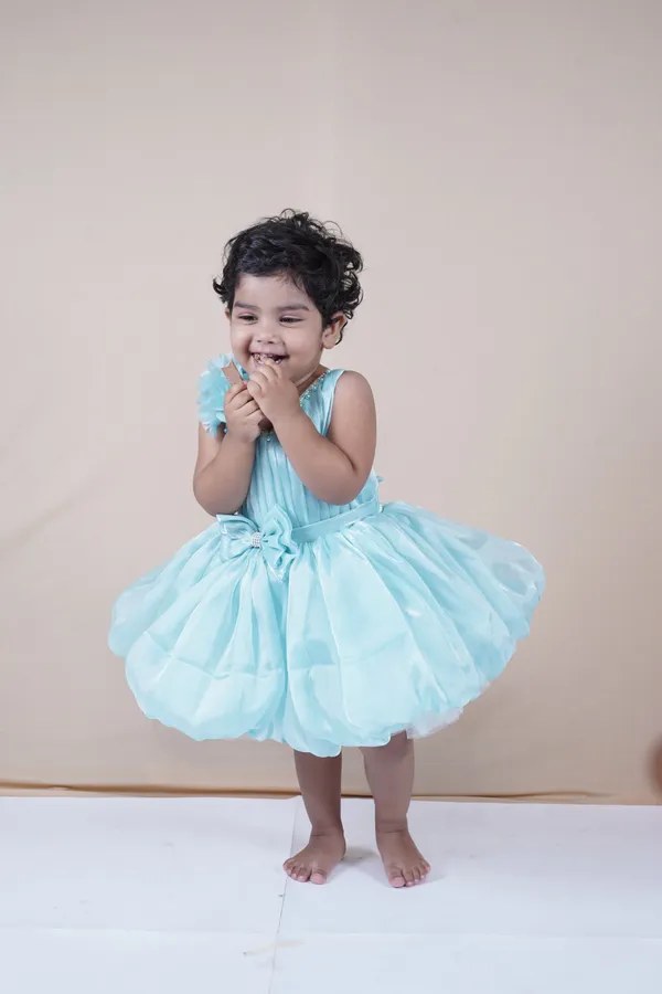 Blue_Soft_Net_Party_Ethnic_Wear_For_Girls