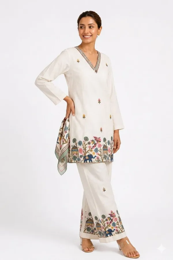 Ivory_Khadi_Straight_Embroidered_Kurta_Palazzo_Set_For_Women