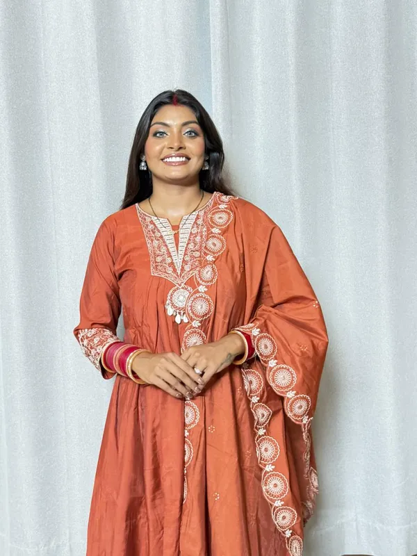 Orange_Embroidered_Anarkali_Suit_for_Women