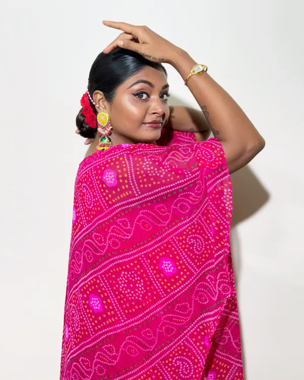 Style:_Ethnic_Bandhani_Kaftan_Gown_/_Flared_Dress