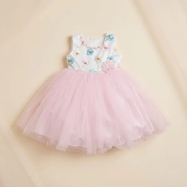 White_And_Pink_Soft_Net_Layered_Tulle_Party_Frock_For_Girls
