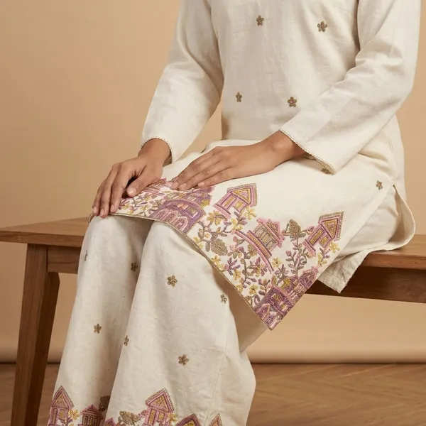 Ivory_Khadi_Straight_Embroidered_Kurta_Palazzo_Set_For_Women