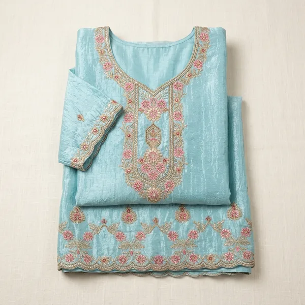 Sky_Blue_Tissue_Ethnic_Suit_Set_For_Women