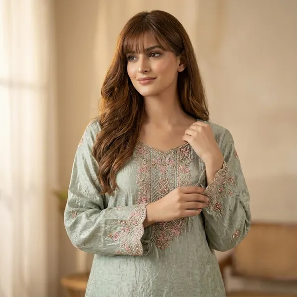 Sage_Green_Tissue_Embroidered_Kurti_Palazzo_Set_For_Women