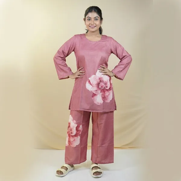 Pink_Rayon_Floral_Printed_Co-Ord_Set_For_Women
