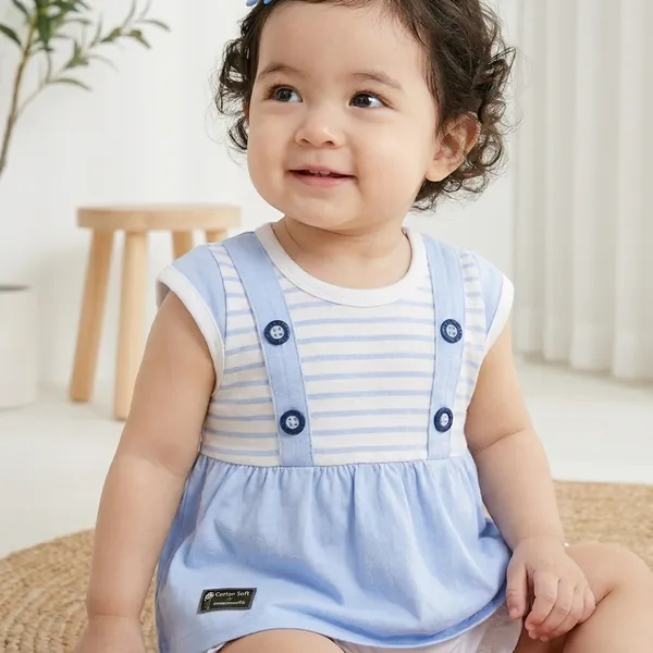 White_And_Blue_Soft_Cotton_Ethnic_Wear_For_Kids