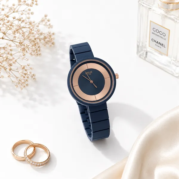 Navy_Blue_Mat_Finish_Metal_Watch_For_Women