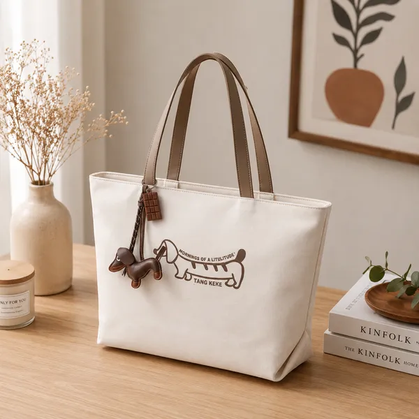 White_Pu_Non_Leather_Tote_Bag_For_Women