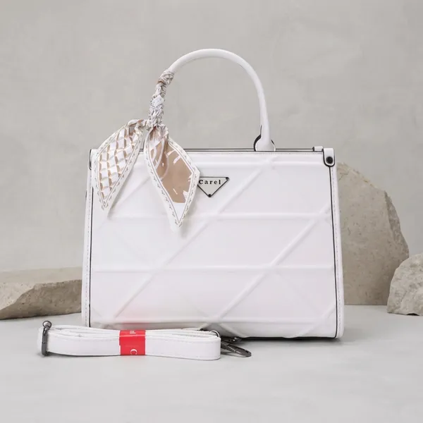 White_Pu_Non_Leather_Handbag_For_Women