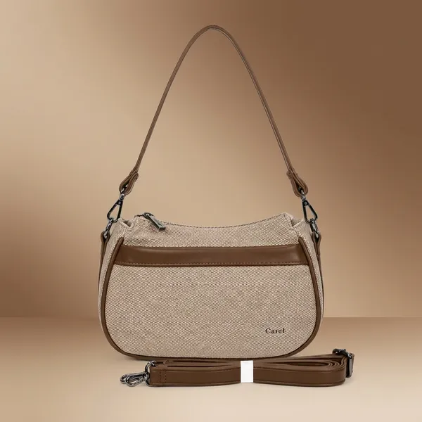 Beige_Pu_Non_Leather_Shoulder_Bag_For_Women