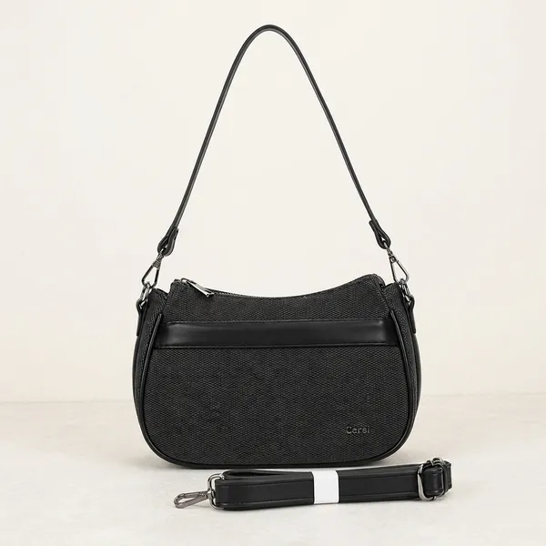 Black_Pu_Non_Leather_Shoulder_Bag_For_Women