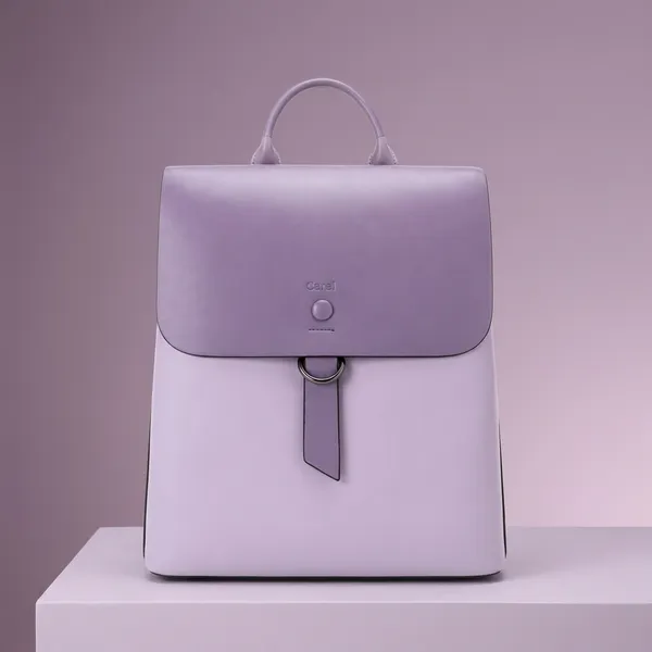 Lavender_Pu_Non_Leather_Backpack_For_Women