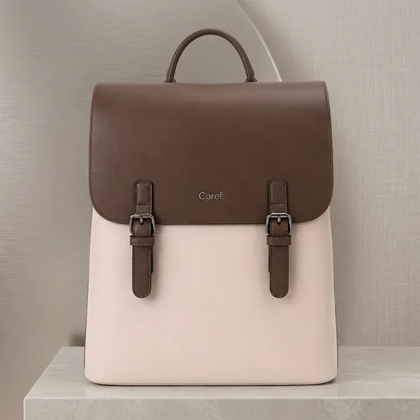 Brown_Pu_Non_Leather_Backpack_For_Women