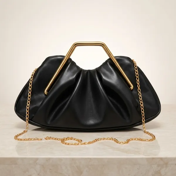 Black_Pu_Non_Leather_Clutch_Handbag_For_Women