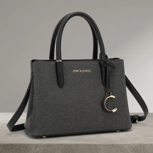 Black_Pu_Non_Leather_Tote_Handbag_For_Women