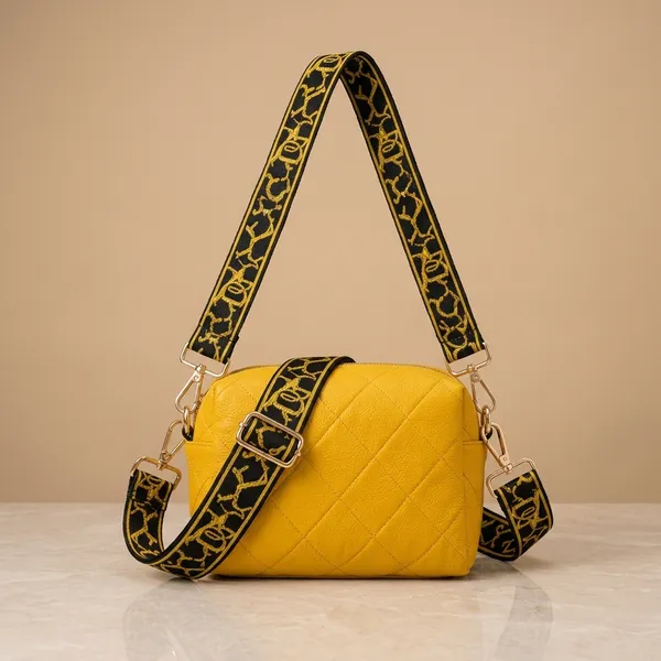 Yellow_Mati_Fabric_Shoulder_Bag_For_Women