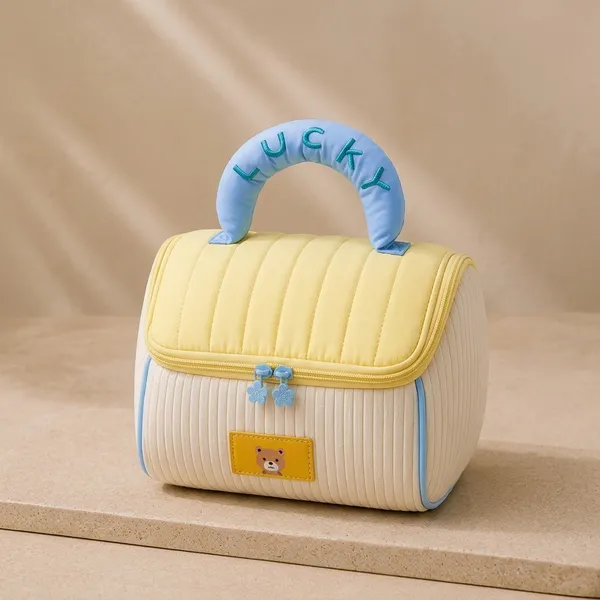 Yellow_Fabric_Mix_Handbag_For_Women