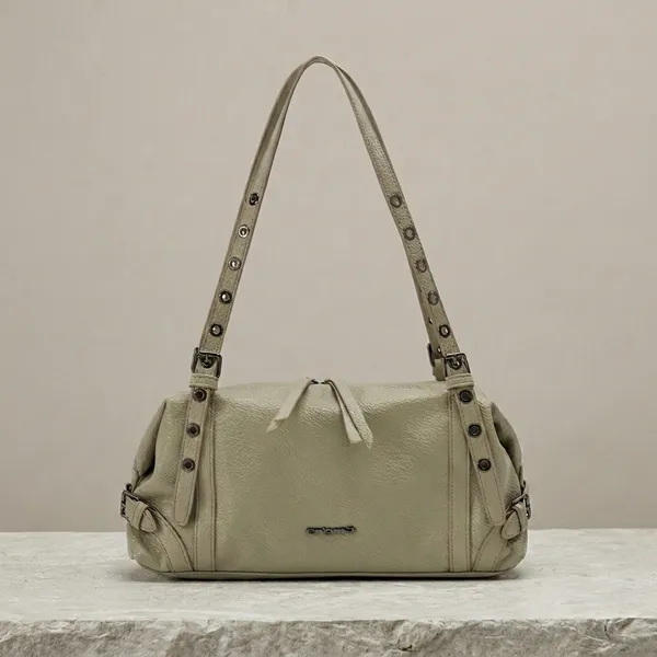 Beige_Pu_Leather_Handbag_For_Women