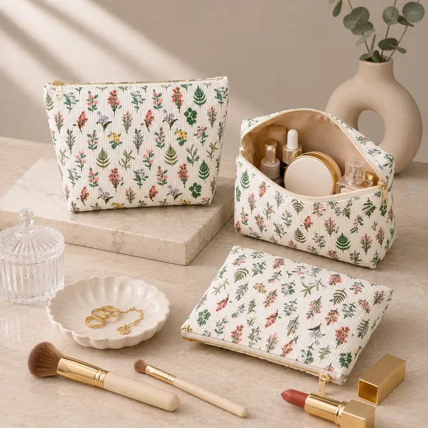 N/A_Fabric_Velvet_Mix_Cosmetic_Pouch_For_Women