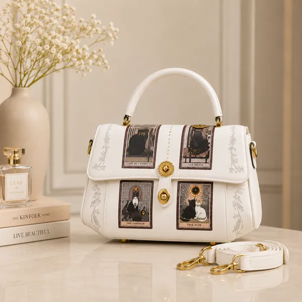 White_Pu_Non_Leather_Handbag_For_Women
