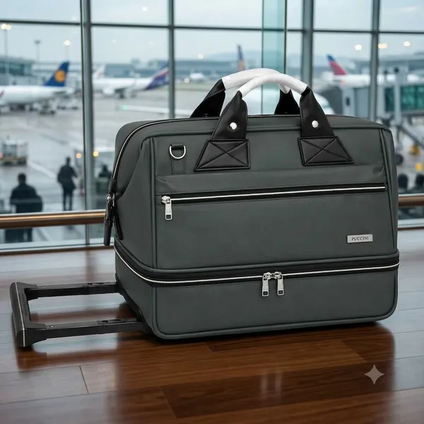 Dark_Grey_Nylon_Duffle_Bag_For_Women