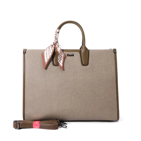 Beige_Pu_Non_Leather_Tote_Handbag_For_Women