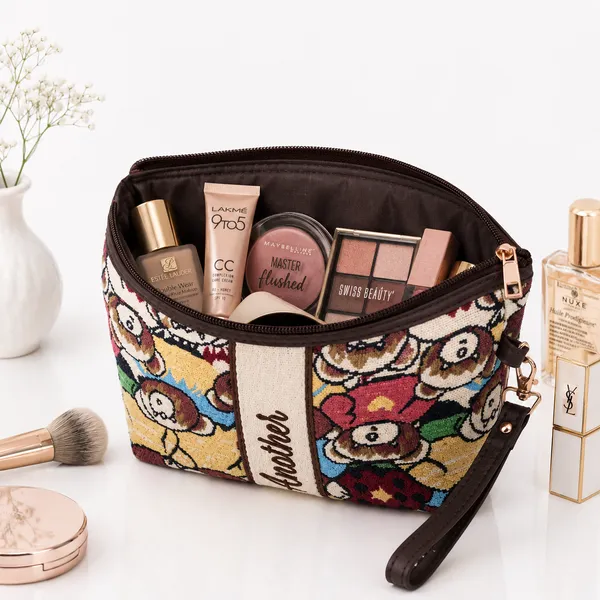 Multicolour_Matty_Taddy_Print_Fabric_Bag_For_Women