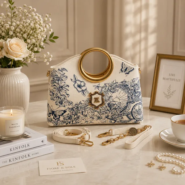 Cream_Pu_Non_Leather_Handbag_For_Women