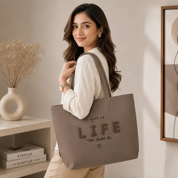 Taupe_Teflon_Fabric_Tote_Bag_For_Women
