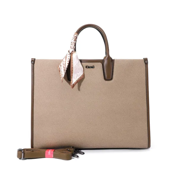 Beige_Pu_Non_Leather_Tote_Handbag_For_Women