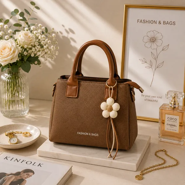 Brown_Pu_Non_Leather_Handbag_For_Women