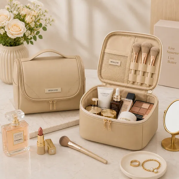 Beige_Teflon_Fabric_Bag_For_Women