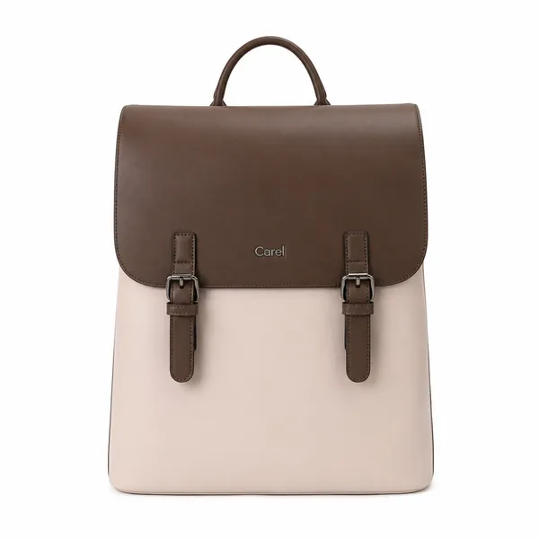 Brown_Pu_Non_Leather_Backpack_For_Women