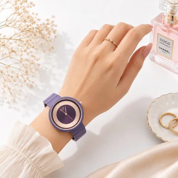 Purple_Mat_Finish_Metal_Watch_For_Women