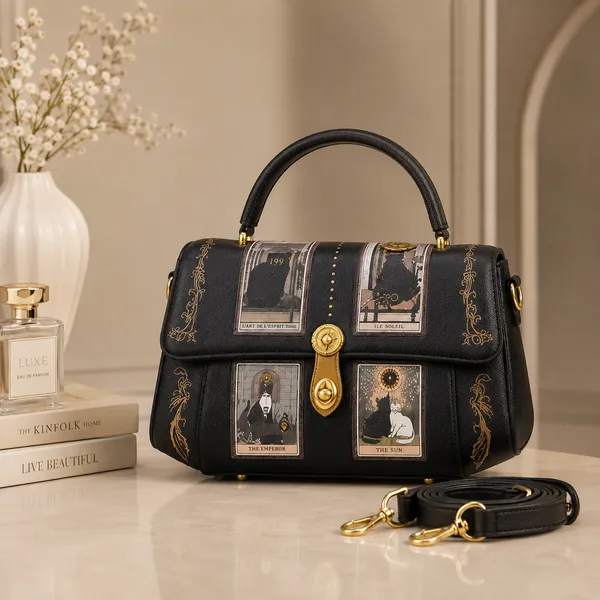 Black_Pu_Non_Leather_Handbag_For_Women