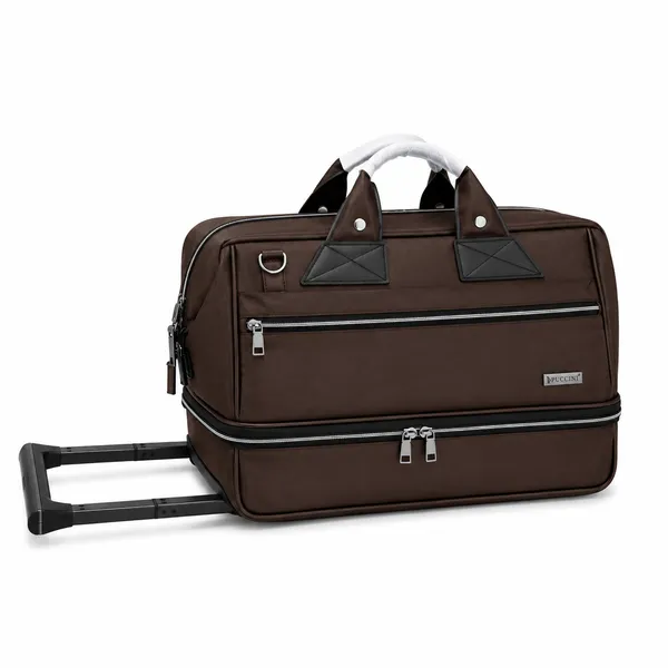 Brown_Nylon_Double_Decor_Duffel_Bag
