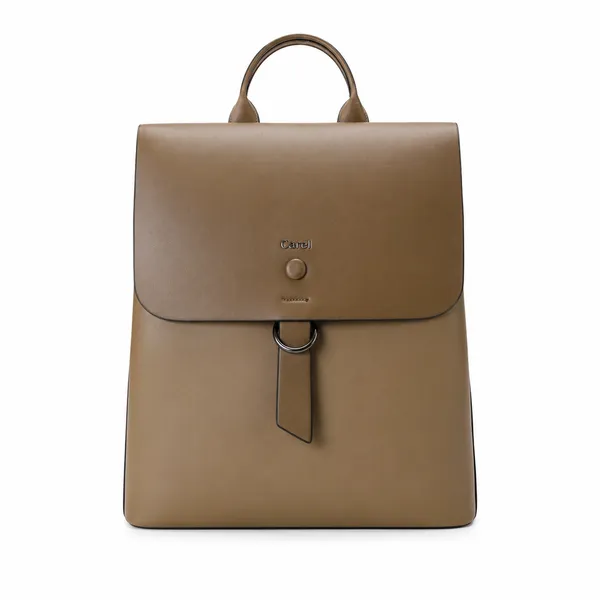 Brown_Pu_Non_Leather_Backpack_For_Women