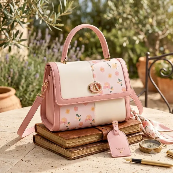 Pink_Pu_Non_Leather_Handbag_For_Women