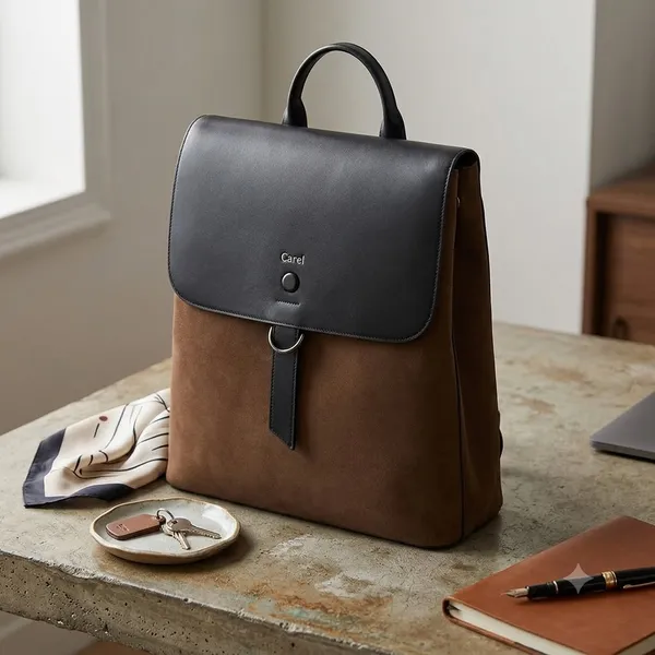 Black_Pu_Non_Leather_Backpack_For_Women