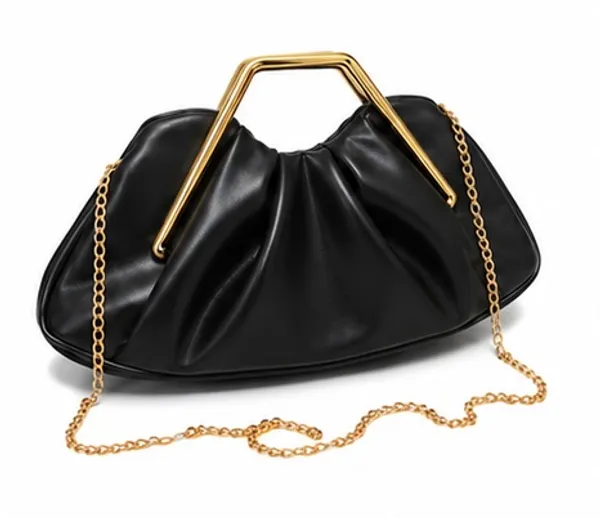 Black_Pu_Non_Leather_Clutch_Handbag_For_Women