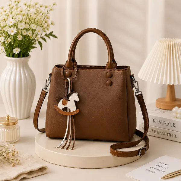 Brown_Pu_Non_Leather_Tote_Handbag_For_Women