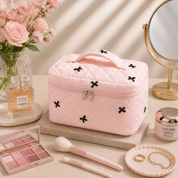Pink_Fabric_Makeup_Organizer_Pouch_For_Women