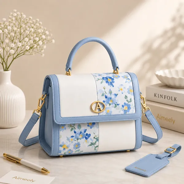 Blue_Pu_Non_Leather_Crossbody_Handbag_For_Women