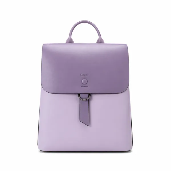 Lavender_Pu_Non_Leather_Backpack_For_Women